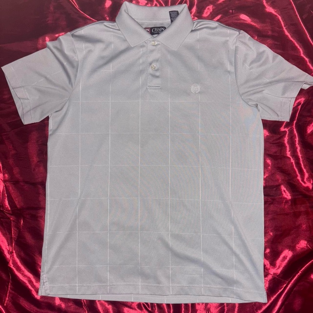 Chaps Gray Polo Shirt Classic Design